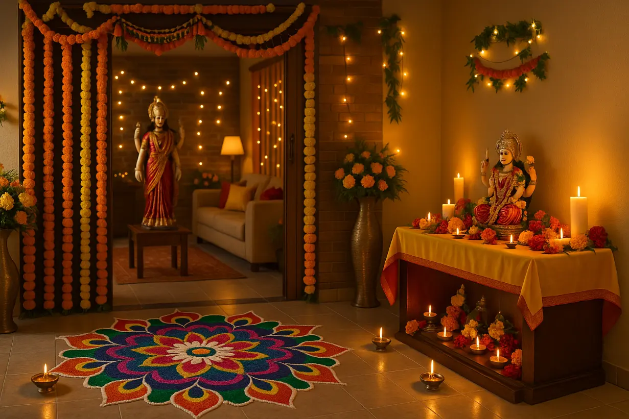 When the mandir glows, the whole home feels blessed.