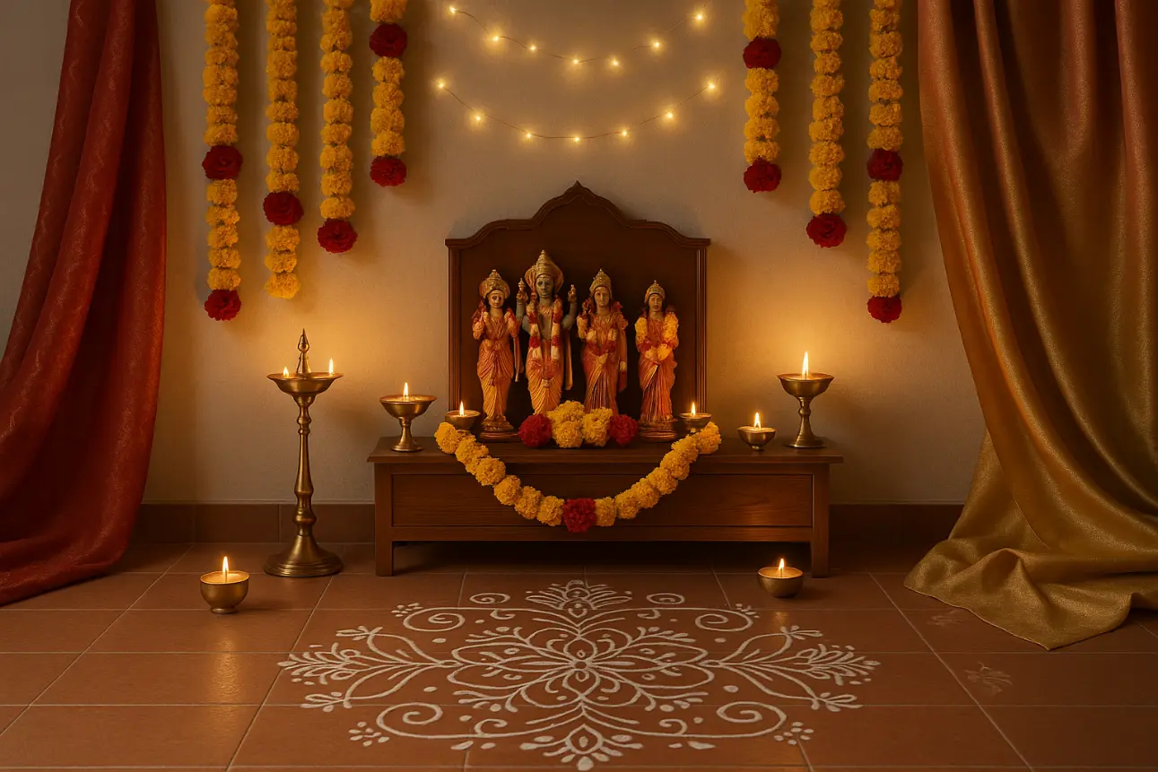 In the glow of diyas and marigolds, devotion finds its quiet centre.