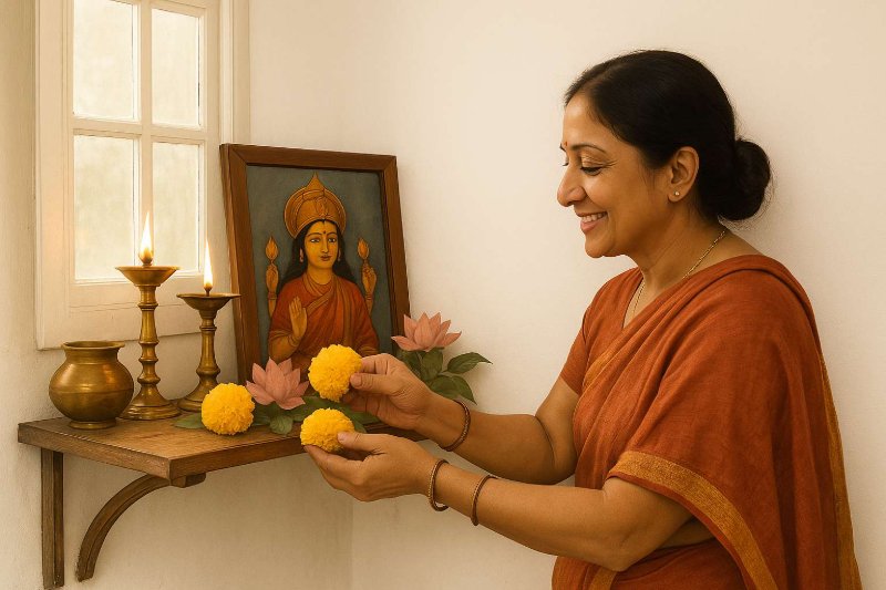 Pooja Shelf Design Ideas for Dusshera: Creating a Sacred Shelf for Your God at Home