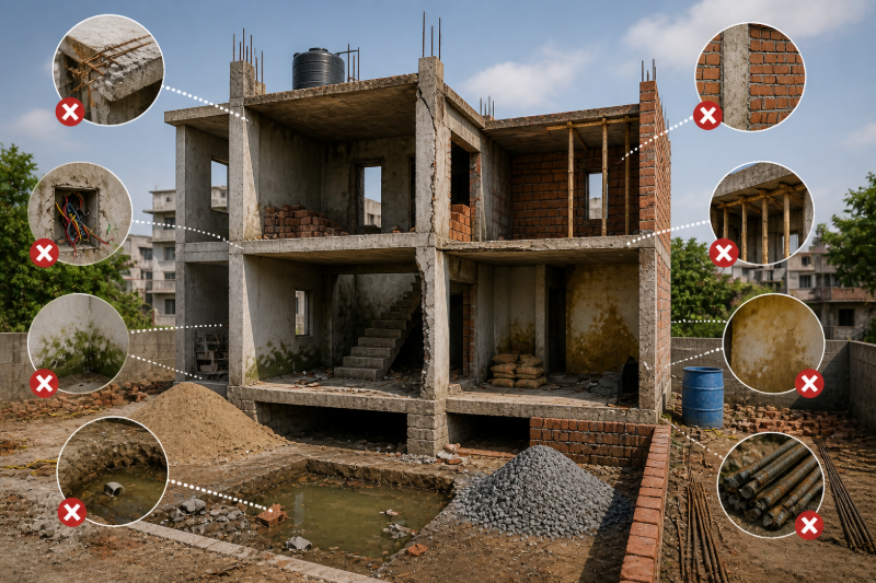 Incorrect House Building 10 House Building Mistakes to Avoid in India | AECORD