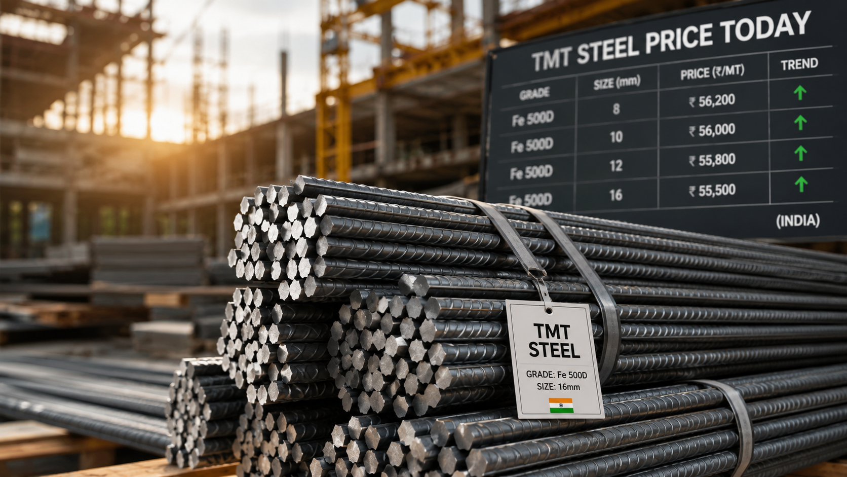 TMT Steel Price Today: Current Market Rates in India