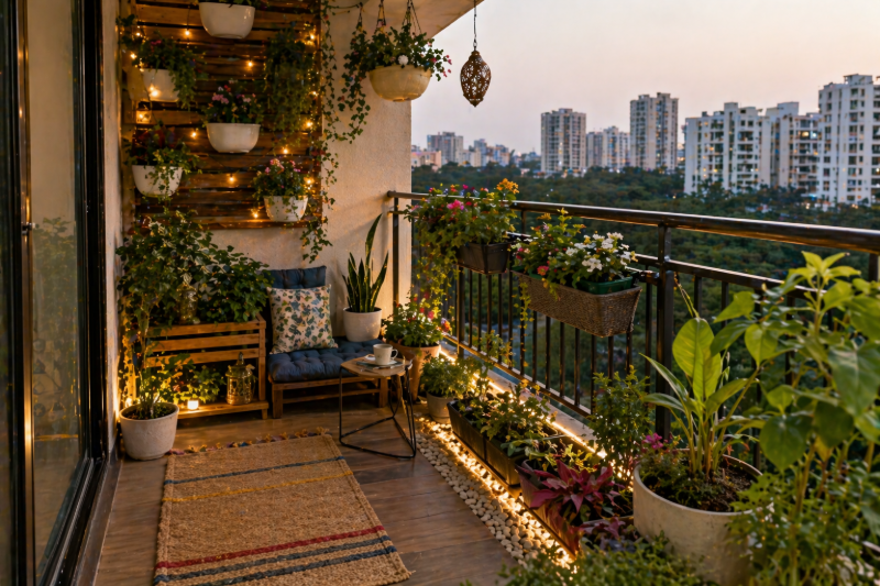 Balcony Garden Ideas for Indian Apartments 2026 | AECORD