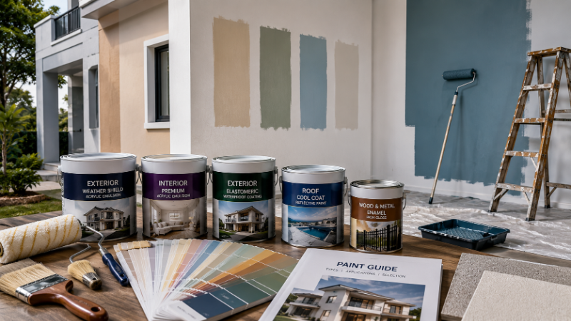Wall & Roof Paints Guide: Types, Applications & Selection